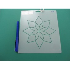 Continuous Flower 6in Stencil